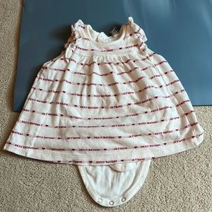 Petit bateau dress with attached onsie
